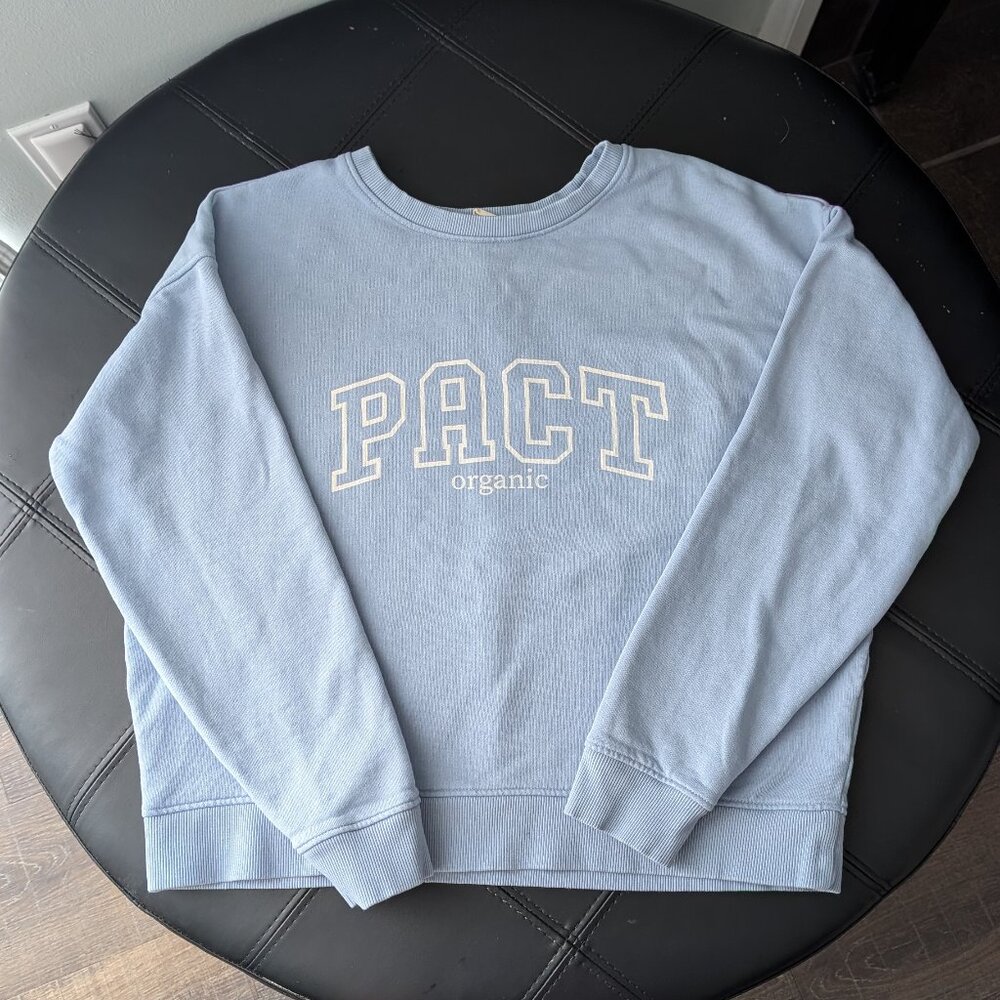PACT 🩵 Crew Neck Sweatshirt 💙 Medium